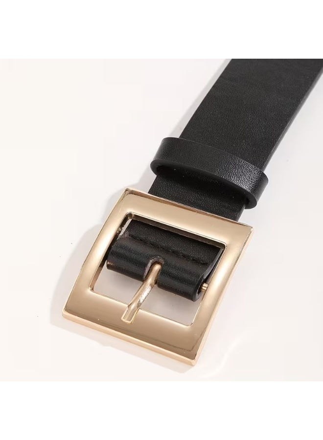 Goolsky Elegant and Chic Women's PU Belt with Classic Square Buckle - Versatile, Durable, Perfect for Any Occasion - Image 3